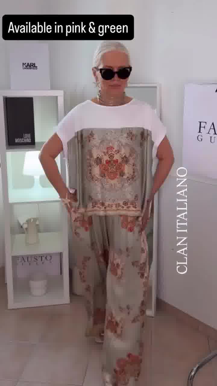 Italian Cotton Satin top set